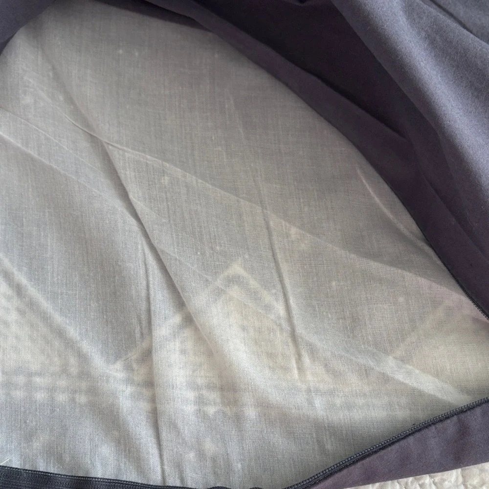 Ink + Ivy Isla Cotton Embroidered Edge Geometric Euro Shams Set of 2 Gray White